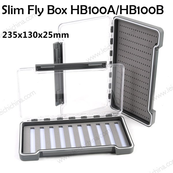 Slim Waterproof Fly Fishing Box HB100A / 100B