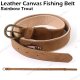 Leather Canvas Fishing Belt