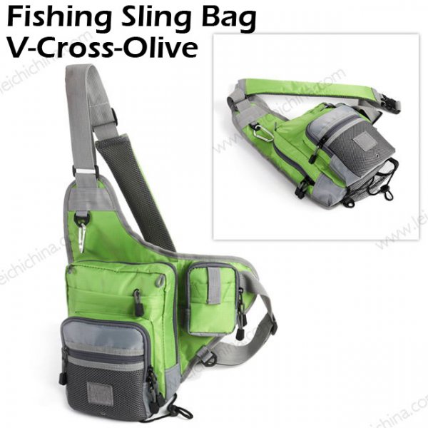 Fishing Sling Bag V-Cross-Olive