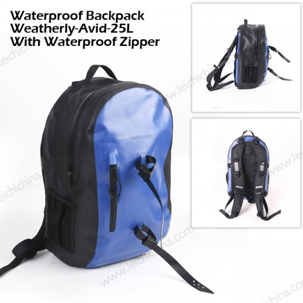 Waterproof Backpack  Weatherly Avid 25L With Waterproof Zipper