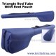 Triangel rod tube with reel pouch