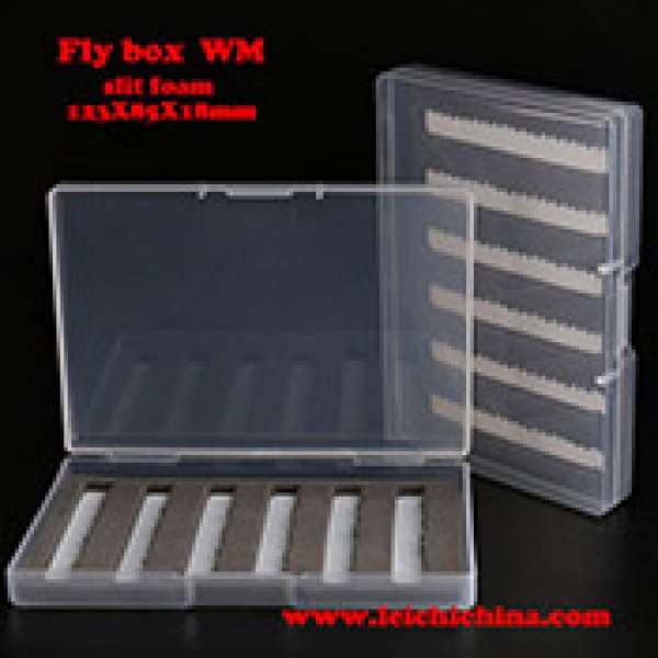 Slit foam plastic fly box WM