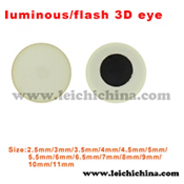 Luminous-flash 3D eye