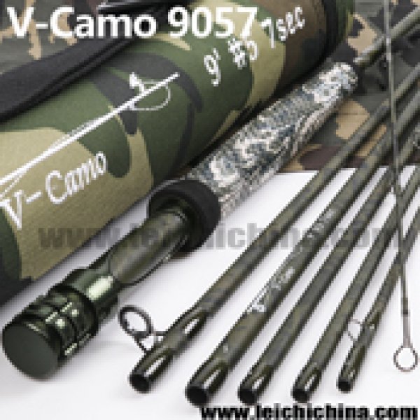 V-Camo camouflage travel fly rod 