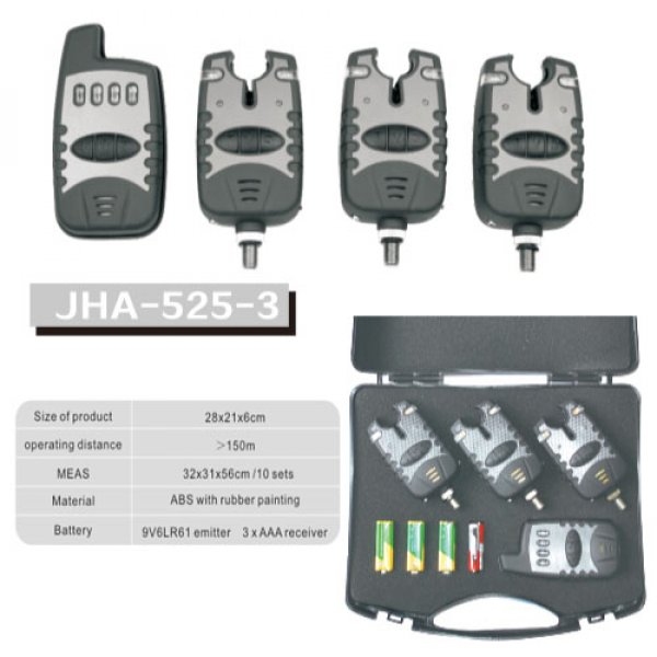 Carp fishing wireless bite alarm JHA-525-3