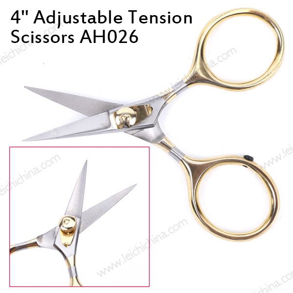 4" Adjustable tension scissors AH026