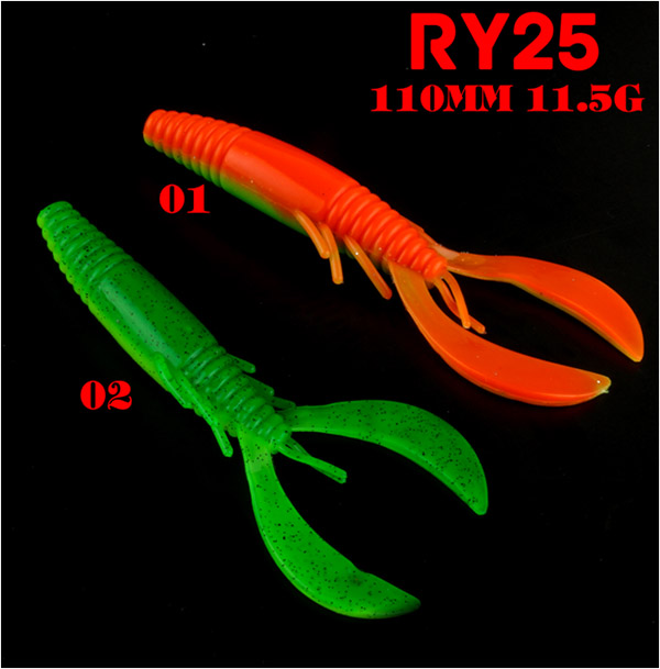 soft fishing lure swim craw RY25-110