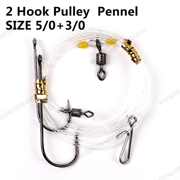 2 Hook Pulley  Pennel size 5 0 + 3 0