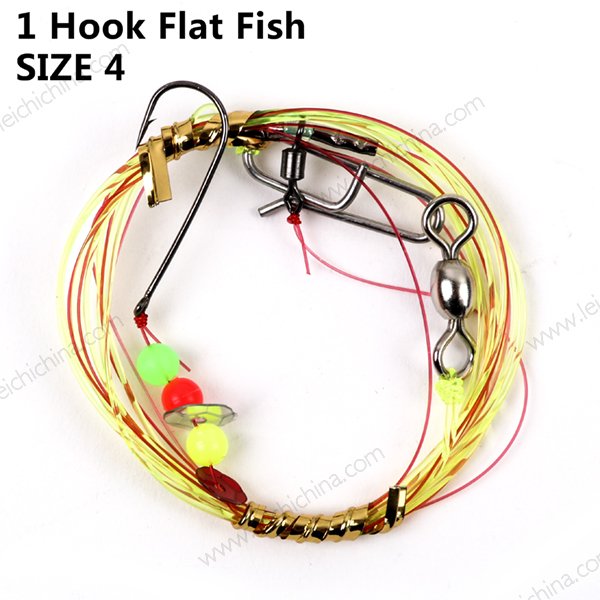 1 Hook Flat Fish size 4