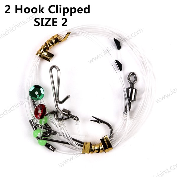 2 Hook Clipped  size 2