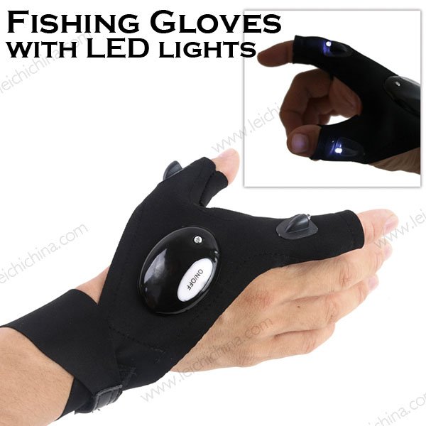 Fishing Gloves with LED Lights