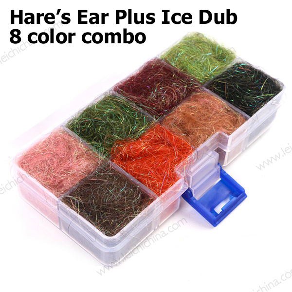Hare's Ear Plus Ice Dub 8 color combo
