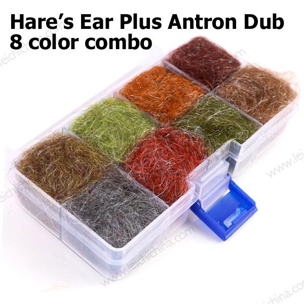 Hare's Ear Plus Antron Dub 8color combo