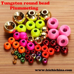 Plummeting tungsten round bead