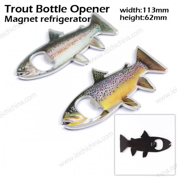 Trout bottle opener