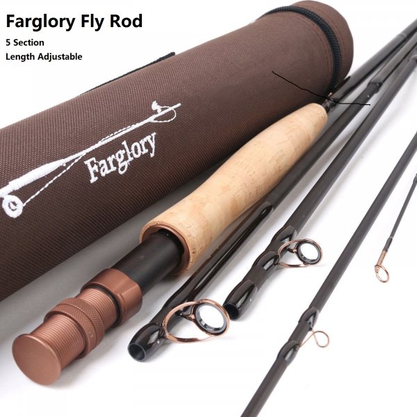 IM8/30T+36T SK carbon Length Adjustable Nymph Fly Rod Farglory Series