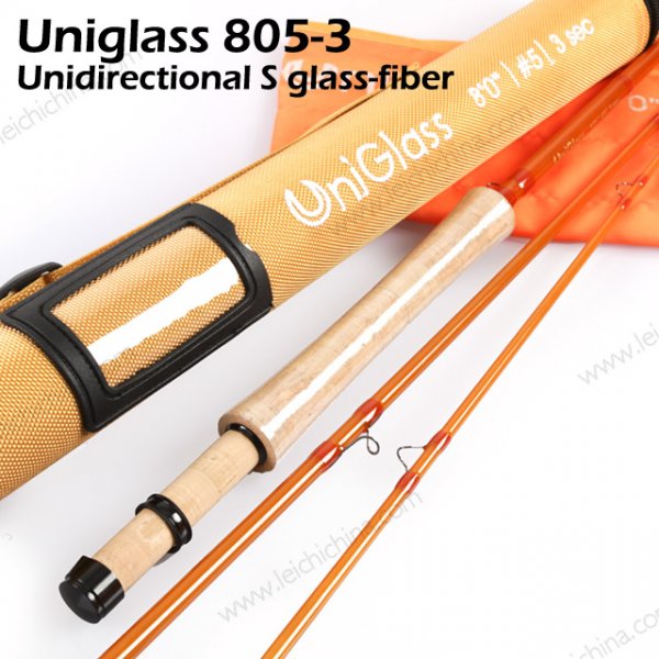 Uniglass Unidirectional S Fiberglass Fly Rod 8053