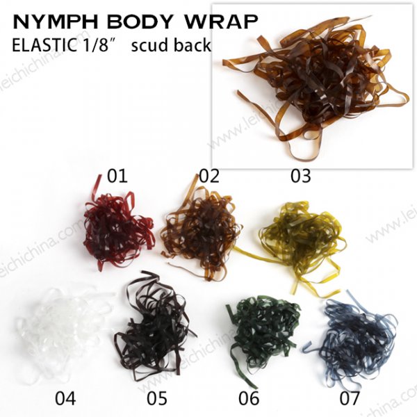 NYMPH BODY WRAP      ELASTIC 1/8″ scud back