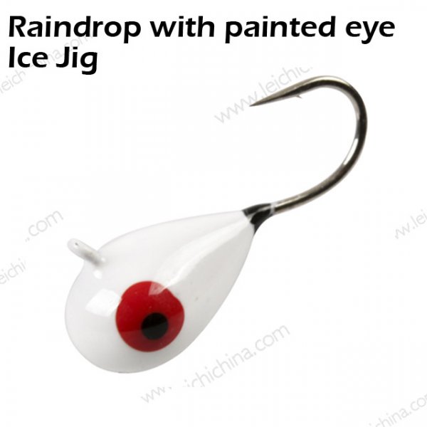 Raindrop with painted eye Ice Jig