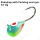 Raindrop with Painting and eyes Ice Jig