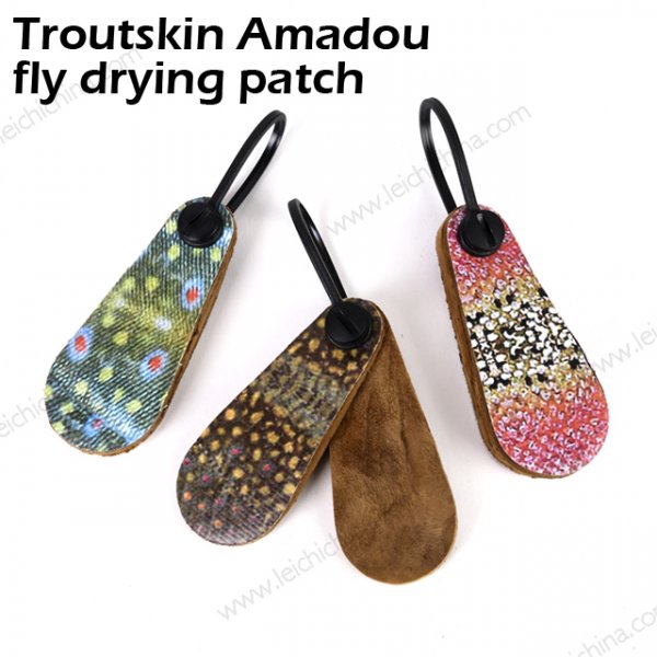 Troutskin Amadou fly drying patch