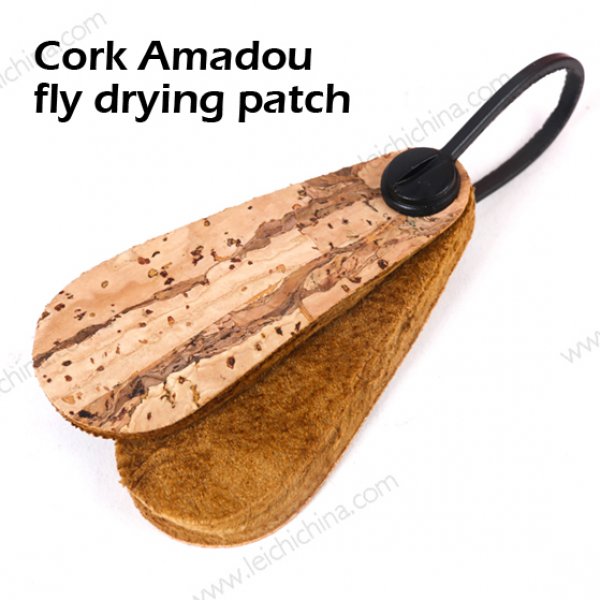 Cork Amadou fly drying patch