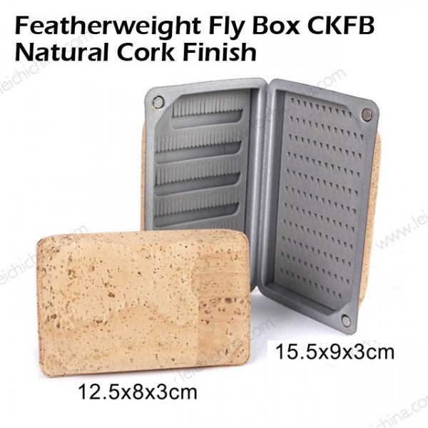 Featherweight Fly Box CKFB  Natural Cork Finish