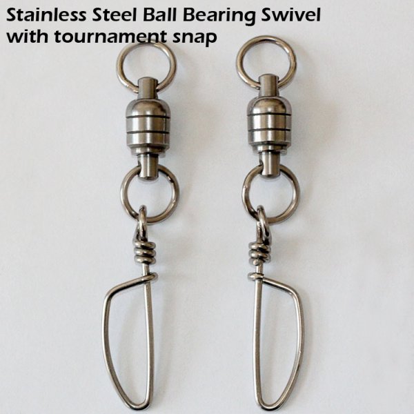 Stainless steel Ball bearing swivel with Coastlock Snap
