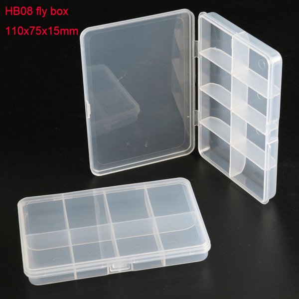 8 Compartments fly box HB08