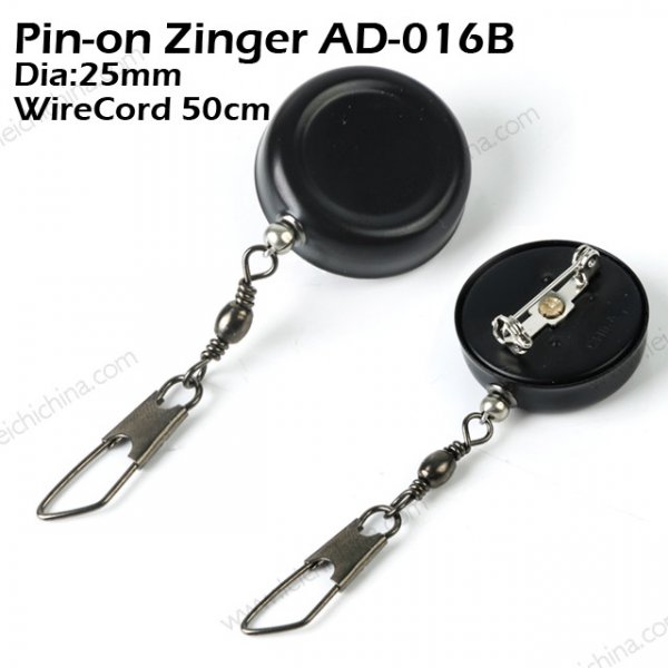 fly fishing pin on zinger retractor ad016b