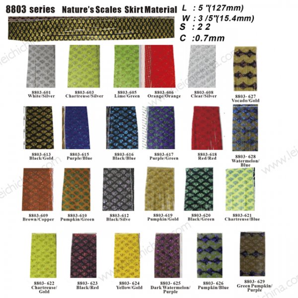 8803 Natural's Scales Skirt Material