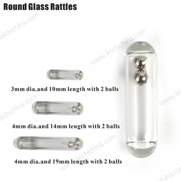 Fishing Round Glass Rattles