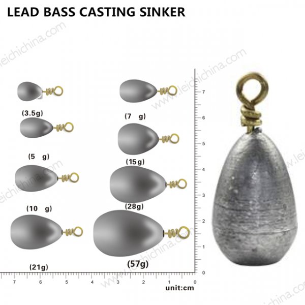 LEAD BASS CASTING SINKER