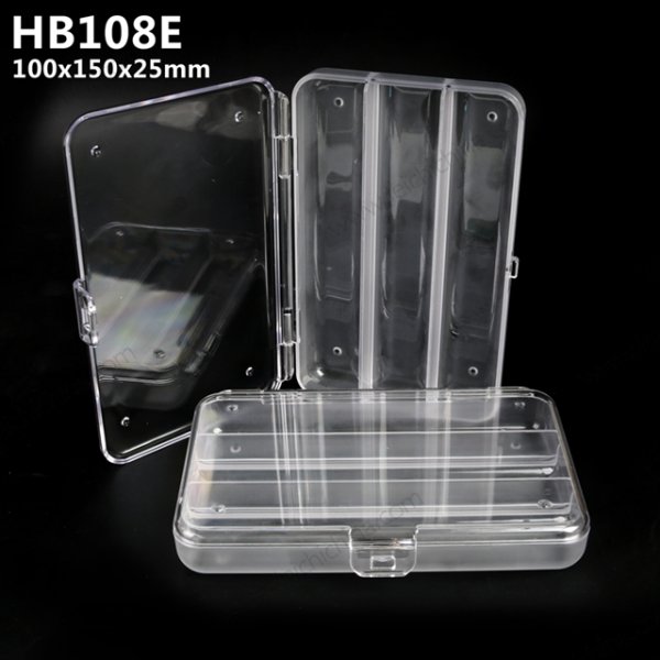 HB108E Clear Slim Fly and Lure fishing box