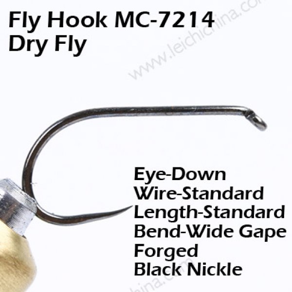 Fly Fishing Dry Fly Hook MC7214
