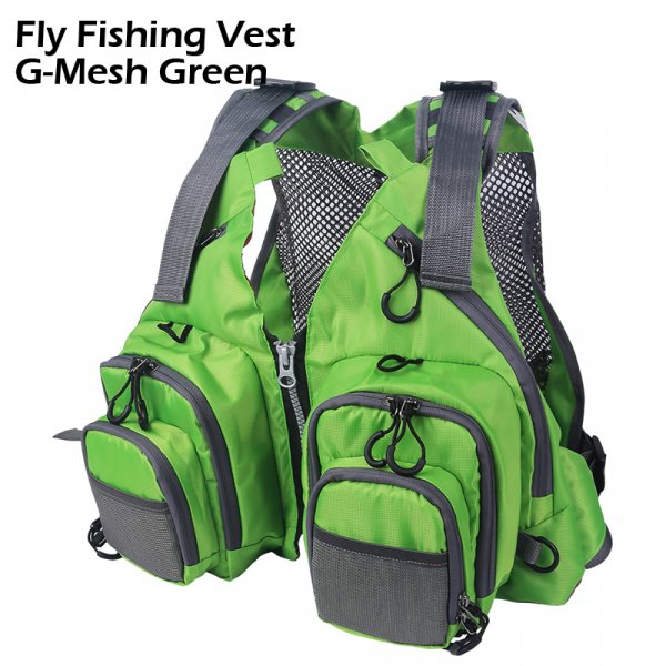 Fly fishing mesh vest G-mesh-green