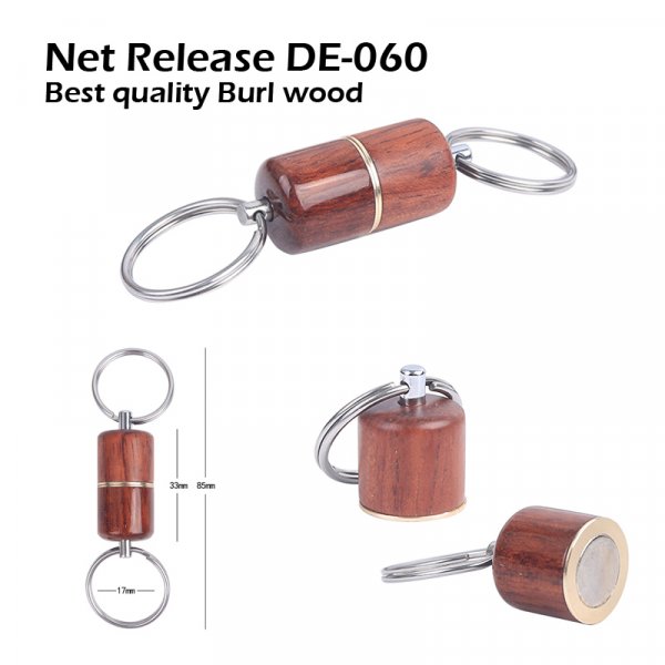 Best quality Burl Wood Fishing Net Release DE060