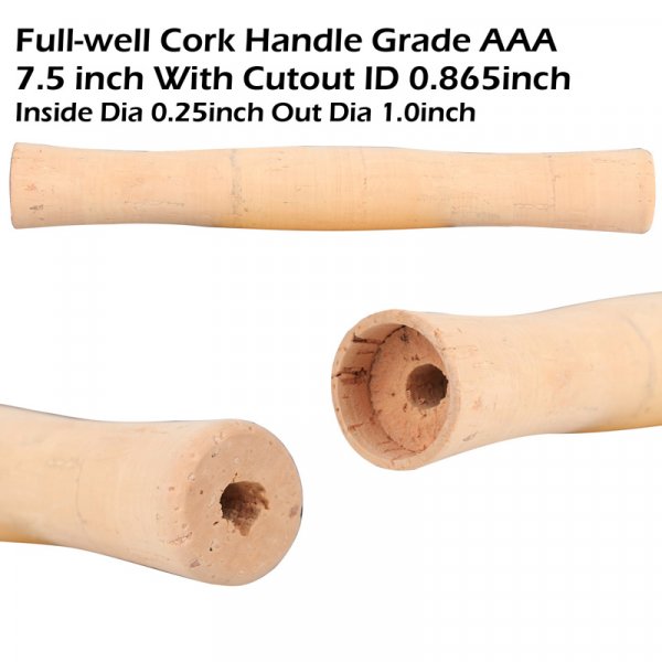 fly fishing rod Cork Handle Grade AAA Full well with cutout	