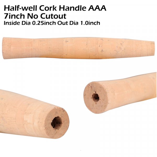 fly fishing rod Cork Handle AAA half well without cutout