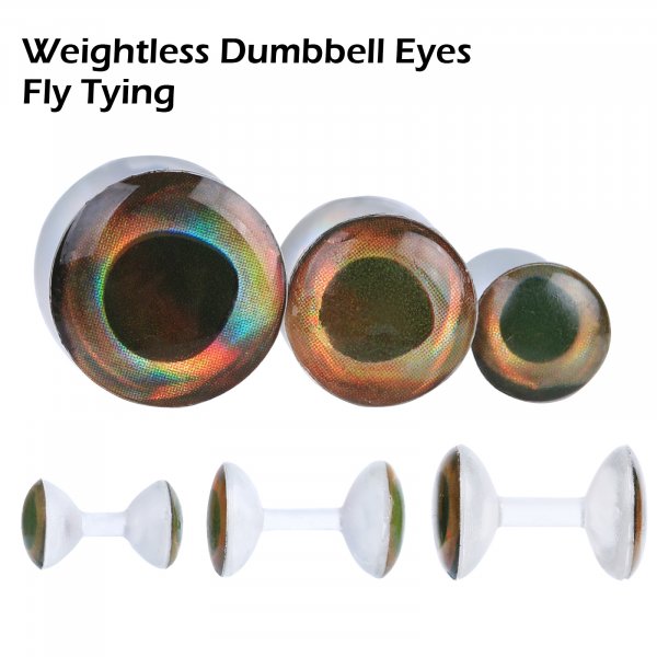 Fly Tying Weightless Dumbbell Eyes 