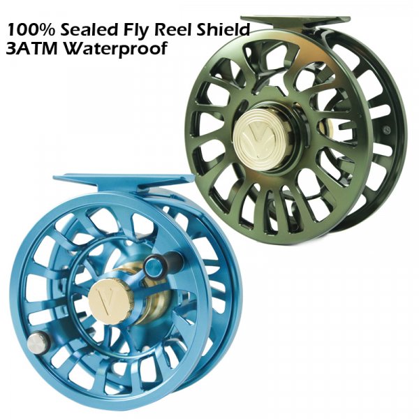 100% Sealed Fly Reel Shield 3ATM Waterproof