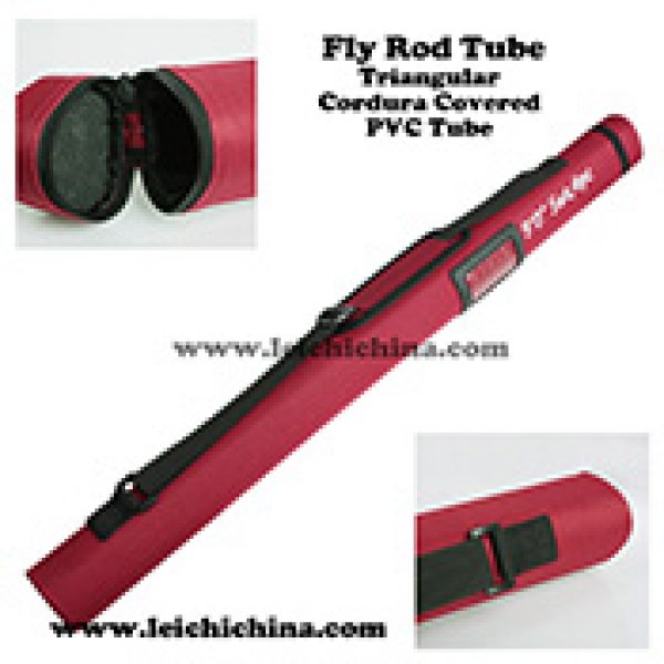 Triangular Cordura Covered PVC fly fishing rod Tube