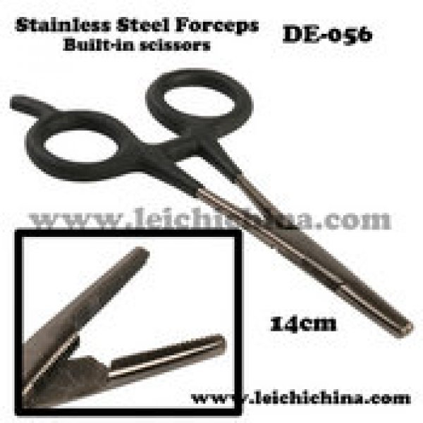 14cm stainless steel built-in Scissors Forceps  DE056