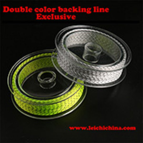 Double color Braided fly fishing backing line