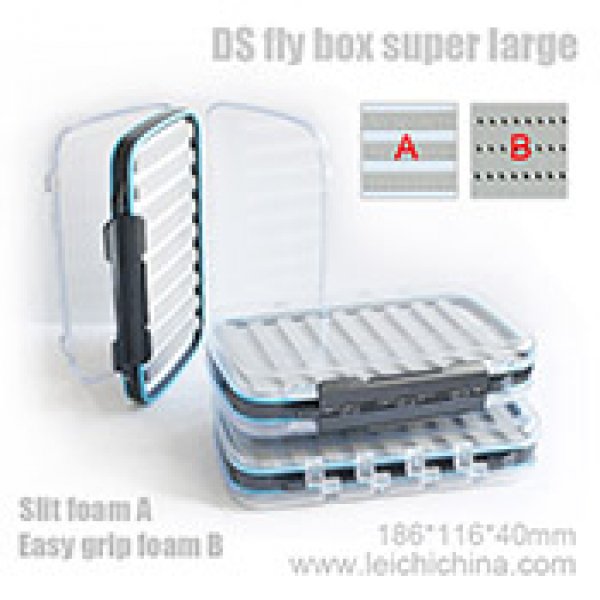 DS fly box super large with slit foam