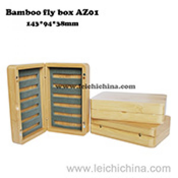 Top quality bamboo fly box AZ01