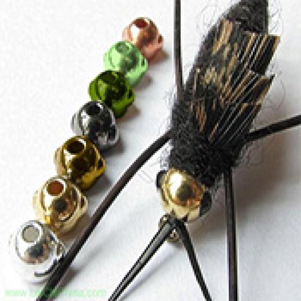 Tungsten nymph head ball bead with eyes