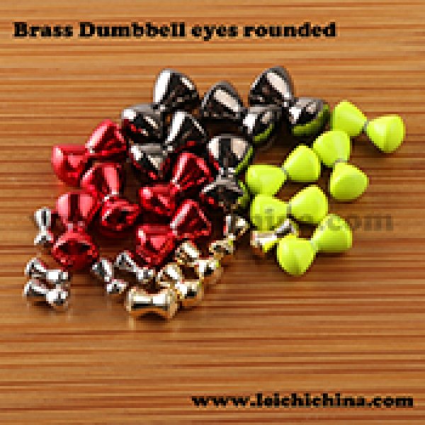 Brass rounded eye dumbell