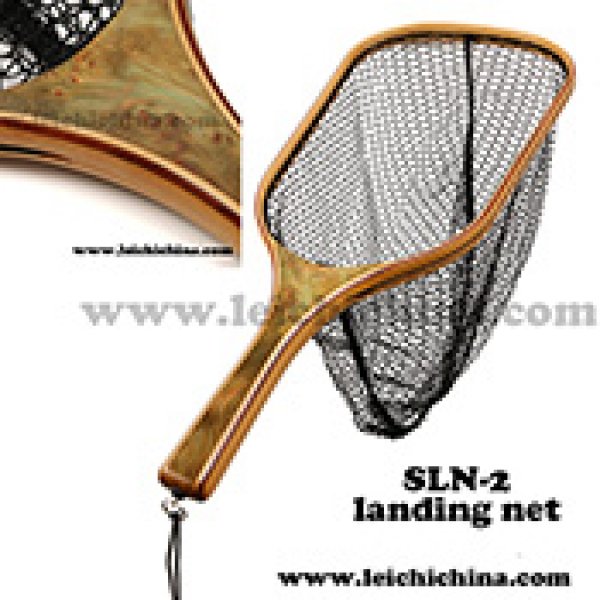Burl wood handle fly fishing trout net SLN-2