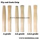 A grade, AA grade and AAA grade fly fishing rod cork grip